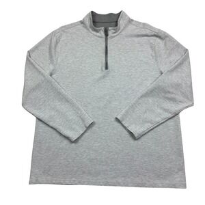 Mizzen+Main Men's Proflex 1/4 Zip Pullover Performance Sweater Gray Heather XL